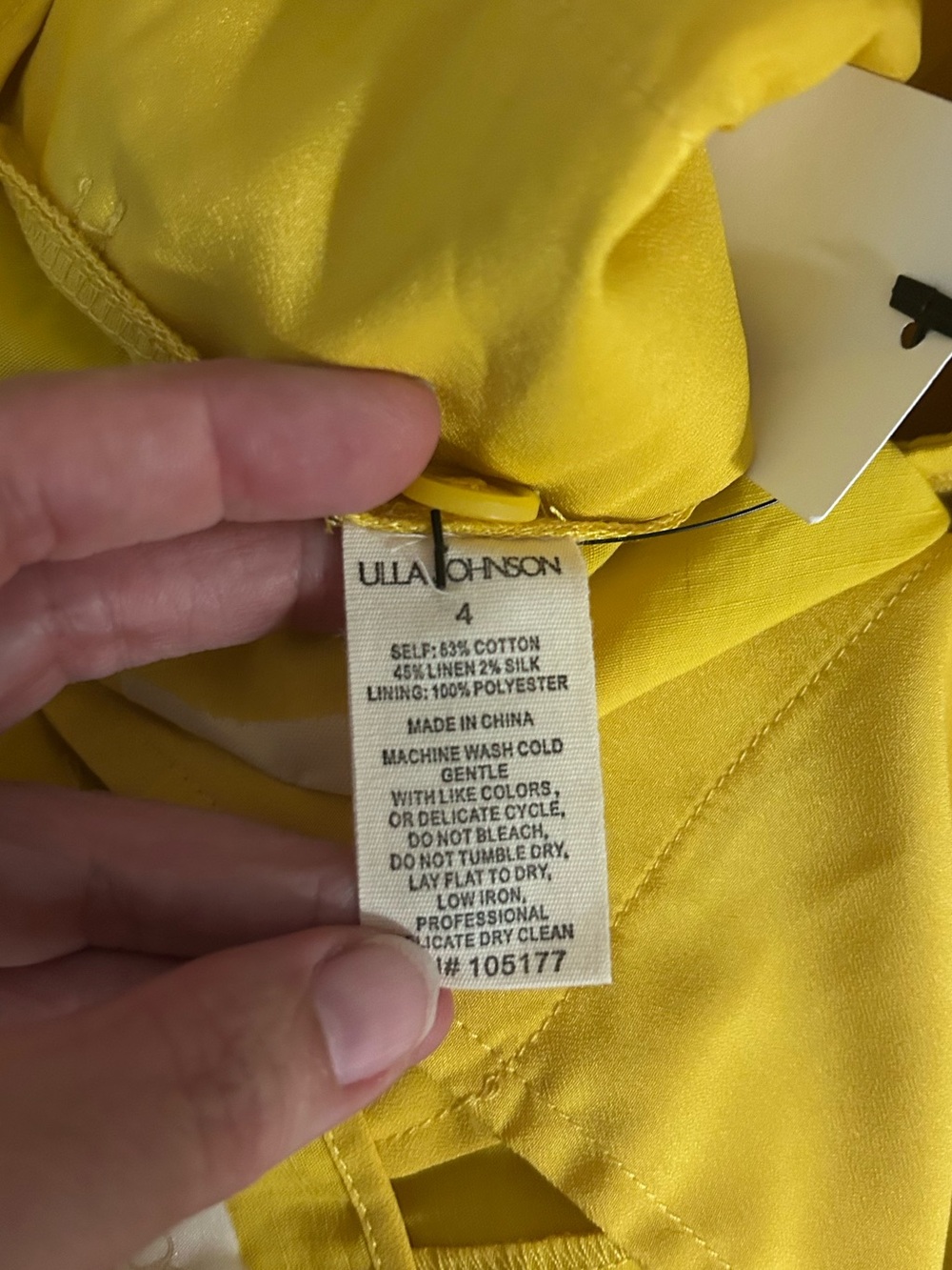 Ulla Johnson Pascale Sunsprite Cotton Linen Wide Leg Pants Sz 4 Runway 2023 - Picture 10 of 10